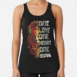 Retro Bob Marley Shirts One Love T-shirt Racerback Tank Top