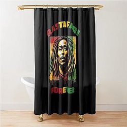 Rastafari Bob Marley Cortina de chuveiro