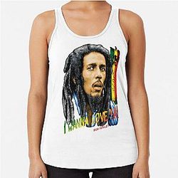 Bob Marley Pixel Reggae Tank Top