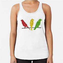 Bob Marley Little Birds Racerback Tank Top