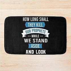Bob Marley. While we stand and look - Bob Marley Bath Mat
