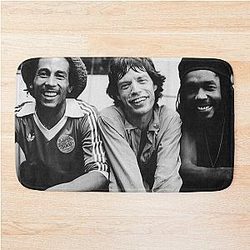 Bob Marley Mick Jagger Peter Tosh Bath Mat