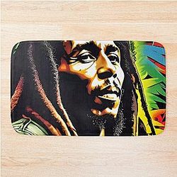 Bob Marley Graffiti Style Bath Mat