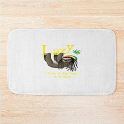 Preguiçoso como um Sloth com Bob Marley Chapéu &amp; bob cabelo- presente perfeito banheira Mat