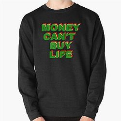 I soldi non possono comprare la felicità Bob Marley Pullover Felpa