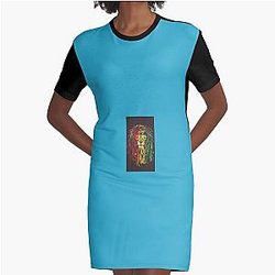 ライオン Bob Marley グラフィックTシャツドレス
