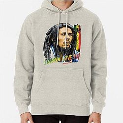 Bob Marley Pixel Reggae Pullover Hoodie
