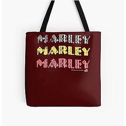 Bob Marley Music Inc Bob Smoking Marley All Over Print Tote Bag