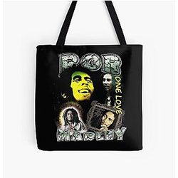 Bob Marley Vintage Print Tote Bag