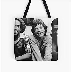 Bob Marley Mick Jagger Peter Tosh Tote Bag