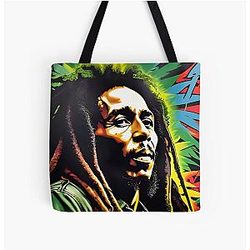 Bob Marley All Over Print Tote Bag