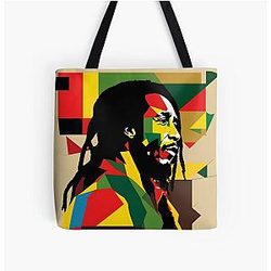 Bob Marley Artistic portrait Print Tote Bag