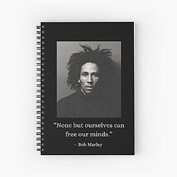 None Ourselves Bob Marley Spiral Notebook