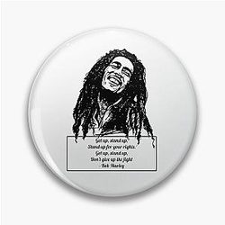Bob Marley 긍정적인 인용 버전 3 Pin