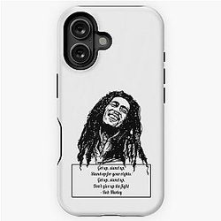 Bob Marley Positive Quote iPhone Tough Case