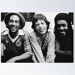 Bob Marley Mick Jagger Peter Tosh