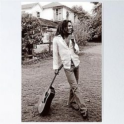 Bob Marley Guitar Poster