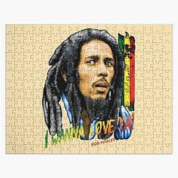 Bob Marley Pixel Jigsaw Puzzle Reggae Music