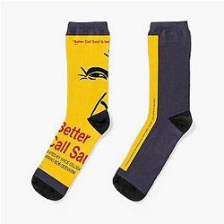 Funny Man Illustration Bob Odenkirk Gifts Movie Fans Socks