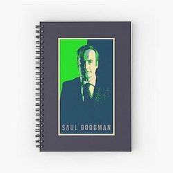 Mens Saul Goodman Bob Odenkirk Cool Gift Spiral Notebook