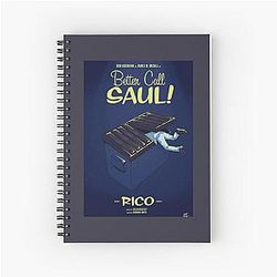 Retro Bob Odenkirk Awesome Movie Fan Spiral Notebook