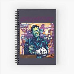 Retro Vintage Bob Odenkirk Movie Fan Spiral Notebook