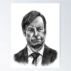 Bob Odenkirk Saul Goodman Portrait Poster