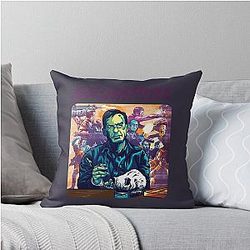 Retro Vintage Bob Odenkirk Movie Fan Throw Pillow