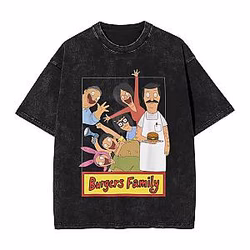 Making Burgers DTNK0506 Washed Bob's Burgers T-Shirts