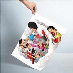 Bob's Burgers 포스터 - 만화 인쇄 홈 벽 침실 장식