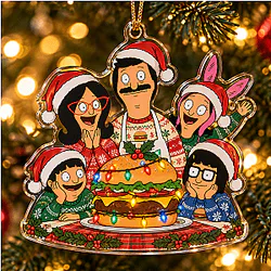 Belcher Family Giant Burger Christmas Ornament NTT0710 Bob's Burgers Decoration