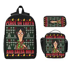 Linda Belcher Peace On Earth Set 3  Bob's Burgers Backpacks