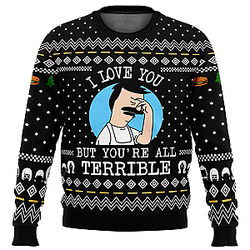 Bob’s Burgers Ugly Christmas Sweater - Ich liebe dich aber Bob’s Burgers Ugly Christmas Sweater