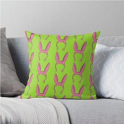Bob's Burgers Kissen - Pink Bunny Hat | Bob's Burgers Inspiriert | @ HeckinFarOut Pfeil Kissenbezug