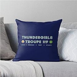 Bob's Burgers 베개 - Bob's Burgers | ThunderGirls Troupe 119 | 타나 벨처 | 썬더 걸 | 독특한 선물 던지기 베개 커버