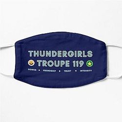 Bob's Burgers Gesichtsmasken - Bob's Burgers | ThunderGirls Troupe 119 | Tina Belcher | Thunder Girls | Einzigartige Geschenk-Flachmaske