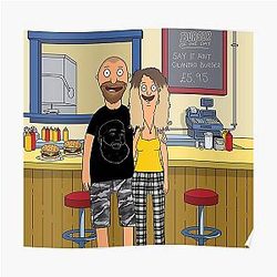 Bob's Burgers Affiches - Self Portrait - Oui. Bob's Burgers Affiche
