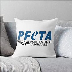 Bob's Burgers Kissen - PFETA - Menschen zum Essen von leckeren Tieren - Bob's Burger PETA Parody Throw Kissenabdeckung
