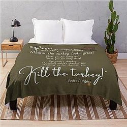 Bob's Burgers Blanket - Bob's Burgers Thanksgiving Song Throw Blanket