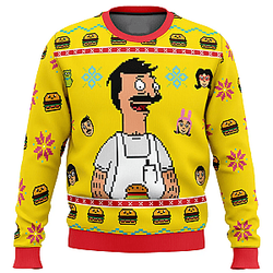 Bob’s Burgers Ugly Christmas Sweater - Bob’s Burgers Ugly Christmas Sweater