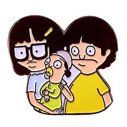 ボブのバーガーピン - ファッションコメディ漫画エナメルピンラペルバッジ