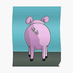Bob's Burgers Plakate - Bob's Burgers Art Crawl Pig Anus Poster