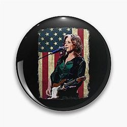 Vintage American Flag Bonnie Raitt Legend Pin