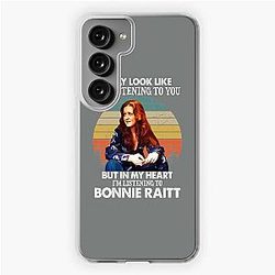 I May Look Like I'm Listening To You Bonnie Raitt Vintage Samsung Galaxy Soft Case