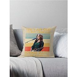 Retro Yes I'm Old But I Saw Bonnie Raitt On Stage Throw Pillow