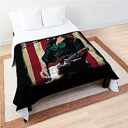 Vintage American Flag Bonnie Raitt Legend Comforter