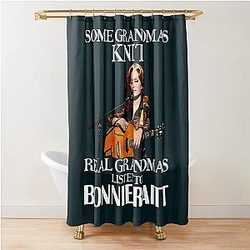 Some Grandmas Knit Real Grandmas Listen to Bonnie Raitt  Shower Curtain