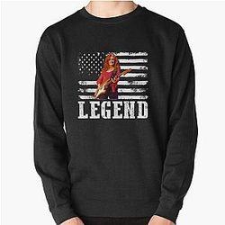 Distressed American Flag Bonnie Raitt Music Legend Pullover Sweatshirt