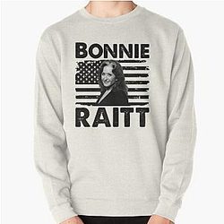 Retro American Flag Bonnie Raitt Music Gift Pullover Sweatshirt
