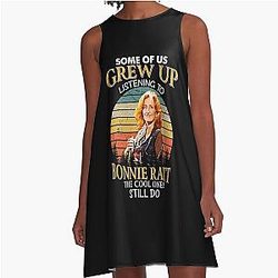Some Of Us Grew Up Listening To Bonnie Raitt The Cool Ones Still Do Vintage  A-Line Dress